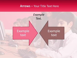 Desk Secondary School Tutorial PowerPoint Template