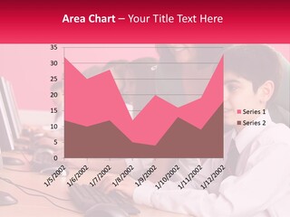 Desk Secondary School Tutorial PowerPoint Template