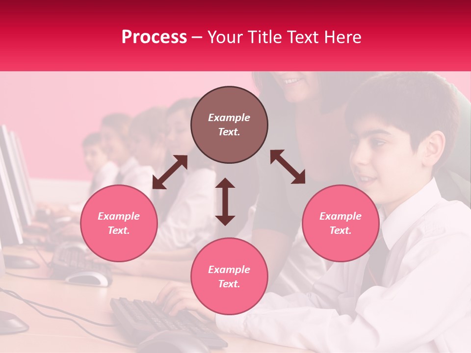Desk Secondary School Tutorial PowerPoint Template