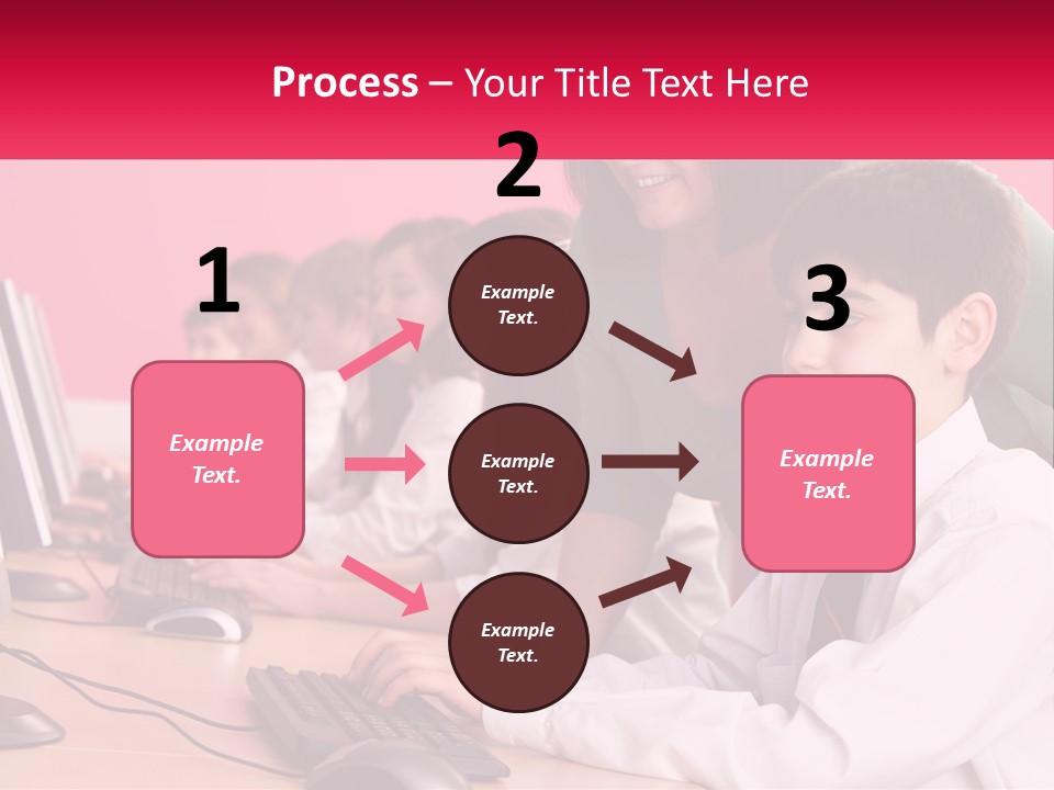 Desk Secondary School Tutorial PowerPoint Template