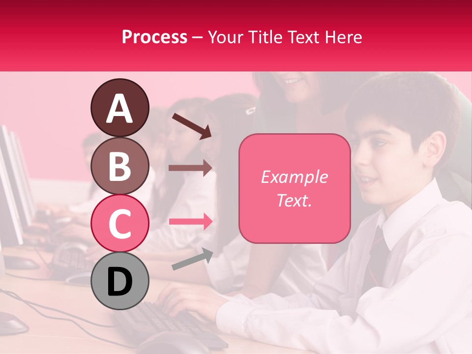 Desk Secondary School Tutorial PowerPoint Template