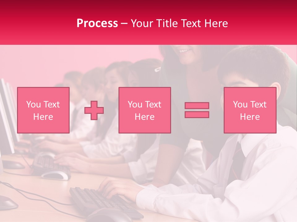 Desk Secondary School Tutorial PowerPoint Template