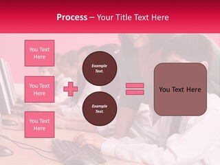 Desk Secondary School Tutorial PowerPoint Template