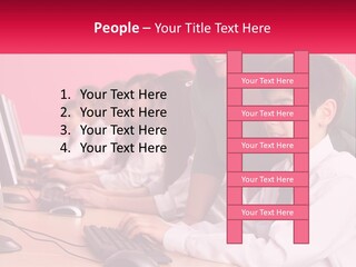 Desk Secondary School Tutorial PowerPoint Template