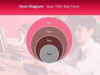 Desk Secondary School Tutorial PowerPoint Template