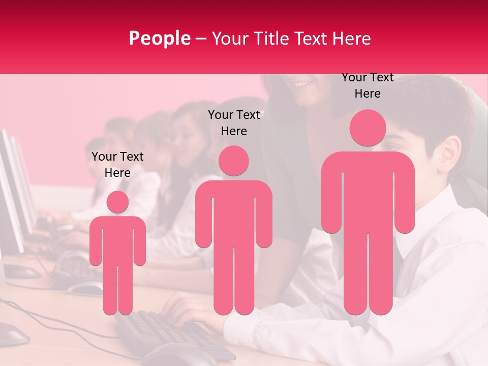 Desk Secondary School Tutorial PowerPoint Template