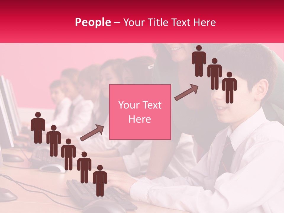 Desk Secondary School Tutorial PowerPoint Template