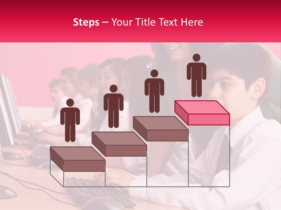 Desk Secondary School Tutorial PowerPoint Template