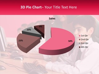 Desk Secondary School Tutorial PowerPoint Template