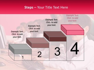 Desk Secondary School Tutorial PowerPoint Template