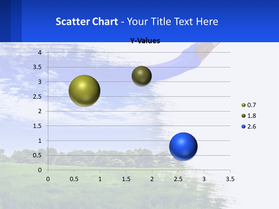 Sun Drawing Trees PowerPoint Template