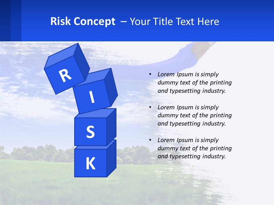 Sun Drawing Trees PowerPoint Template
