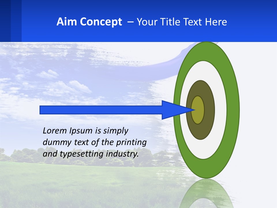 Sun Drawing Trees PowerPoint Template
