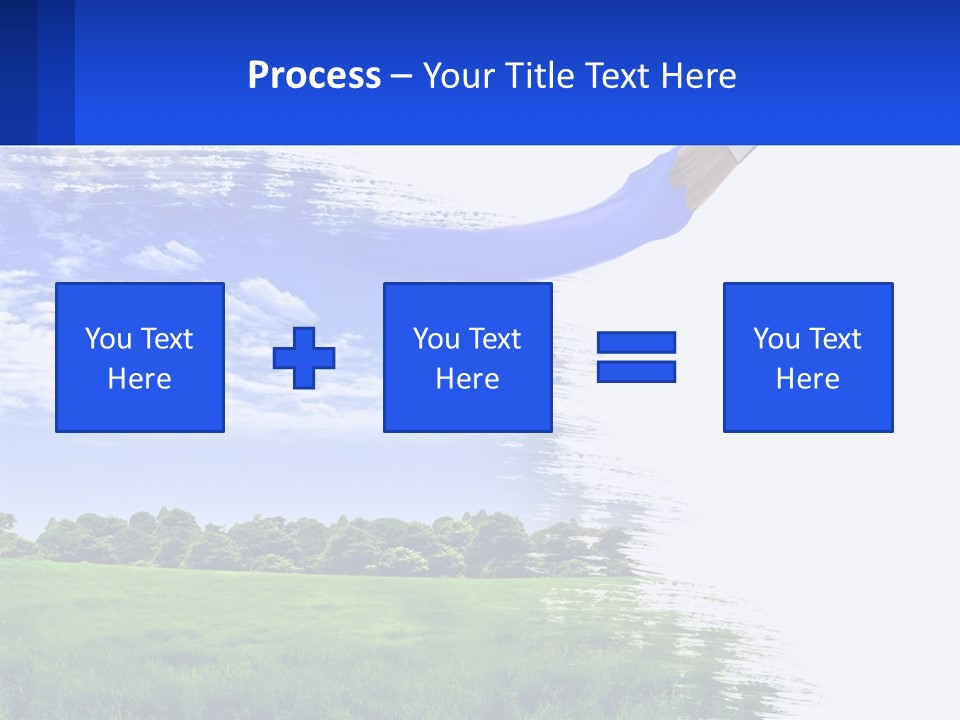 Sun Drawing Trees PowerPoint Template