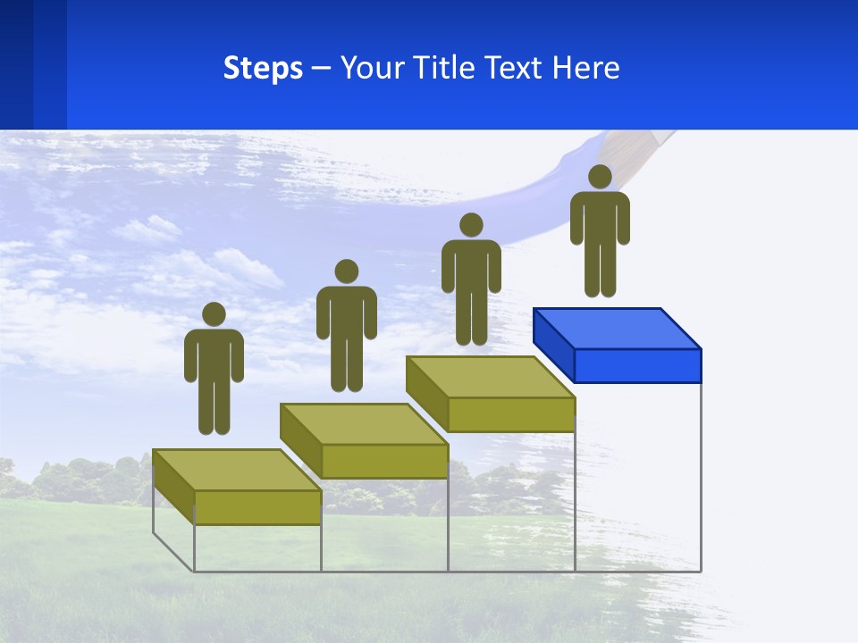 Sun Drawing Trees PowerPoint Template