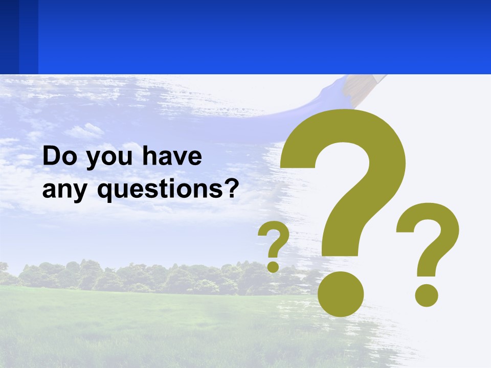 Sun Drawing Trees PowerPoint Template