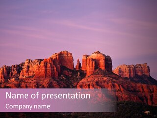 Landscape National Canyon PowerPoint Template
