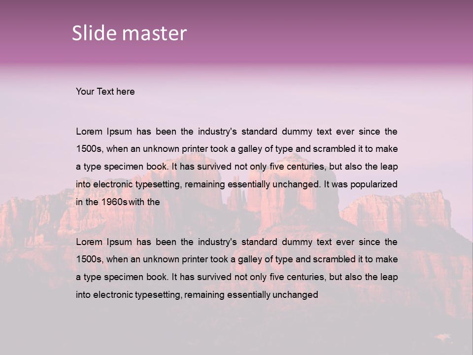 Landscape National Canyon PowerPoint Template