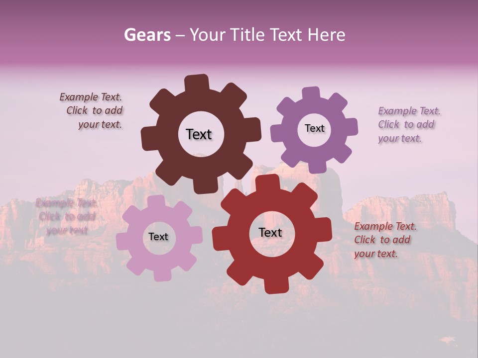 Landscape National Canyon PowerPoint Template