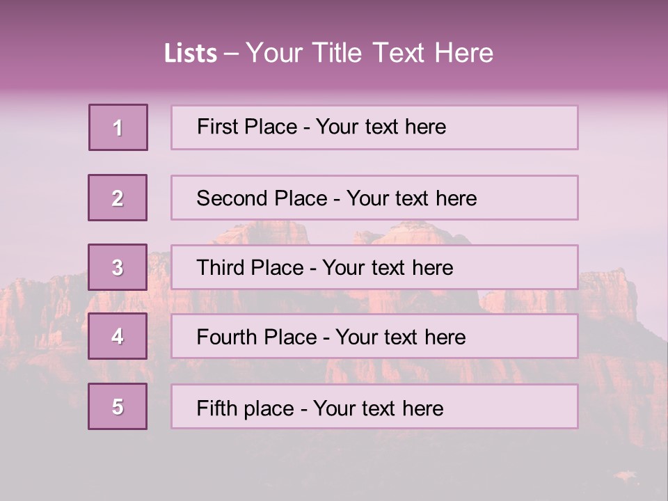 Landscape National Canyon PowerPoint Template