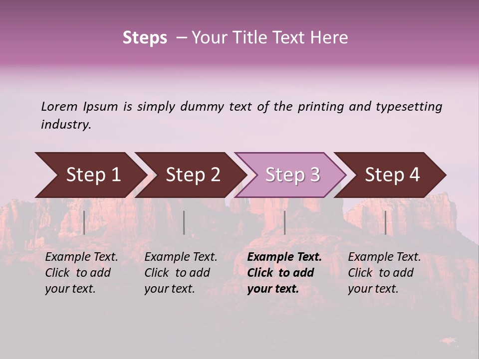 Landscape National Canyon PowerPoint Template