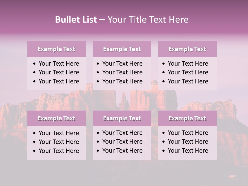 Landscape National Canyon PowerPoint Template