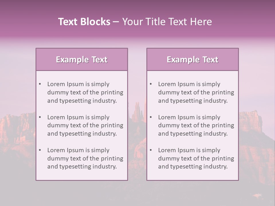 Landscape National Canyon PowerPoint Template