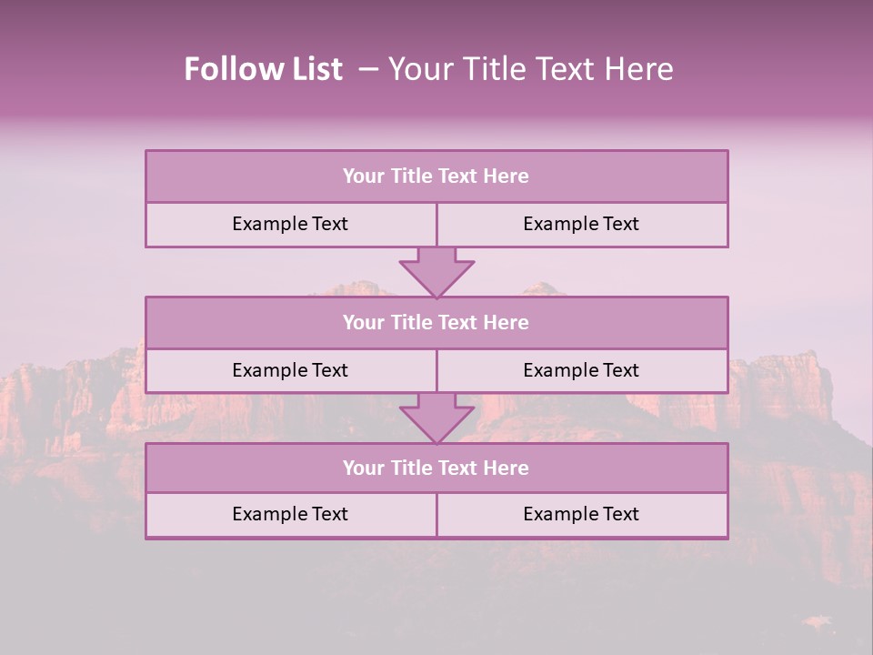 Landscape National Canyon PowerPoint Template