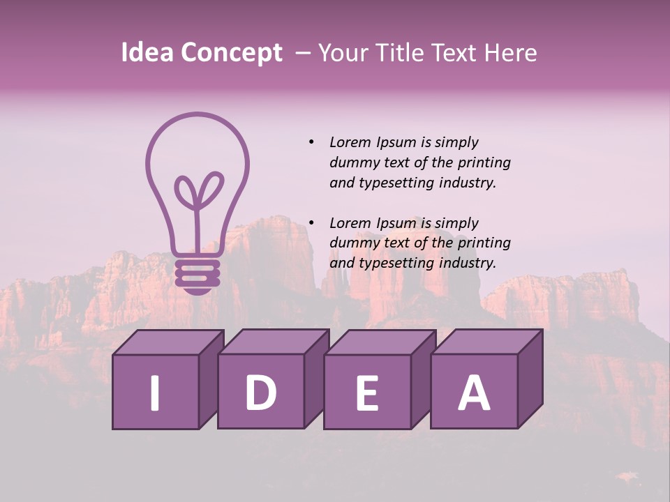 Landscape National Canyon PowerPoint Template