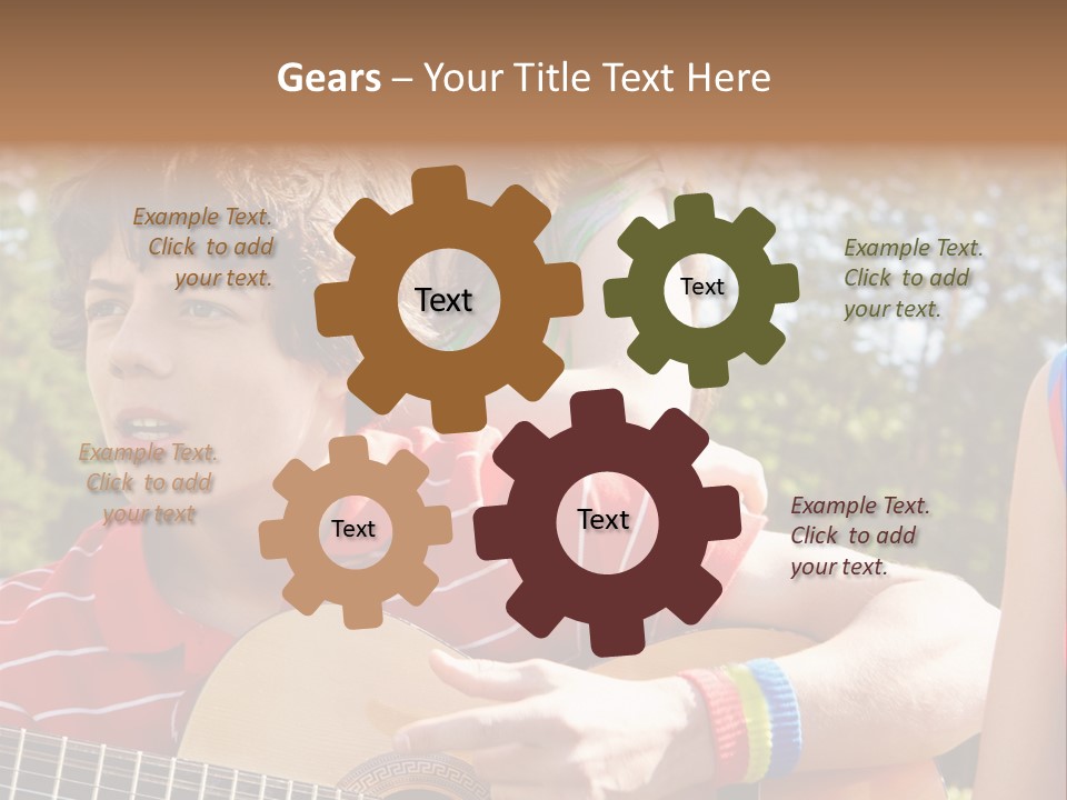 Friends Joyful Season PowerPoint Template