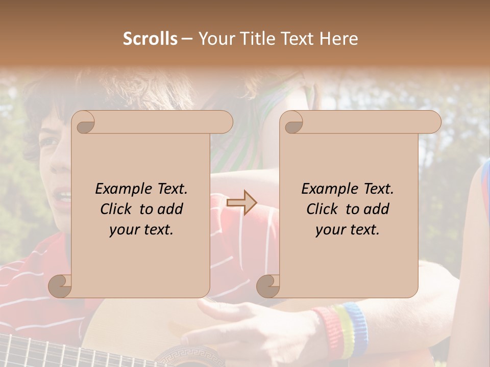 Friends Joyful Season PowerPoint Template