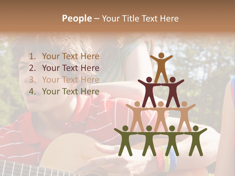 Friends Joyful Season PowerPoint Template