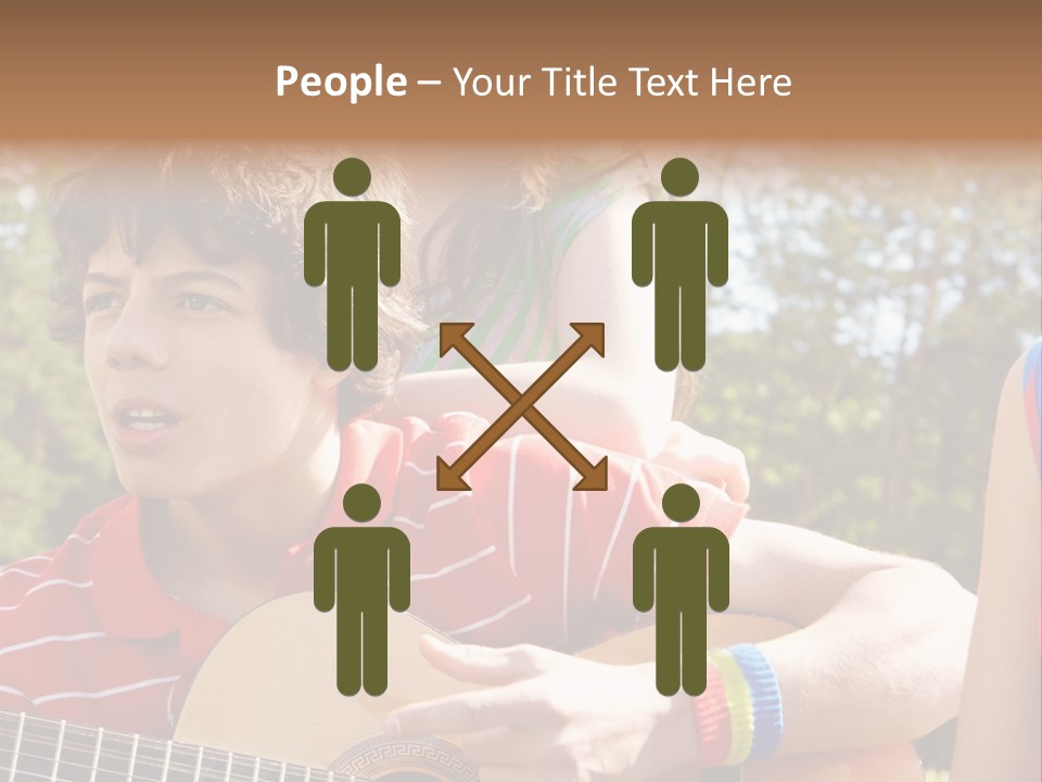 Friends Joyful Season PowerPoint Template