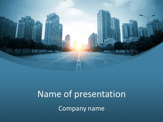 Highway Cloud Automotive PowerPoint Template