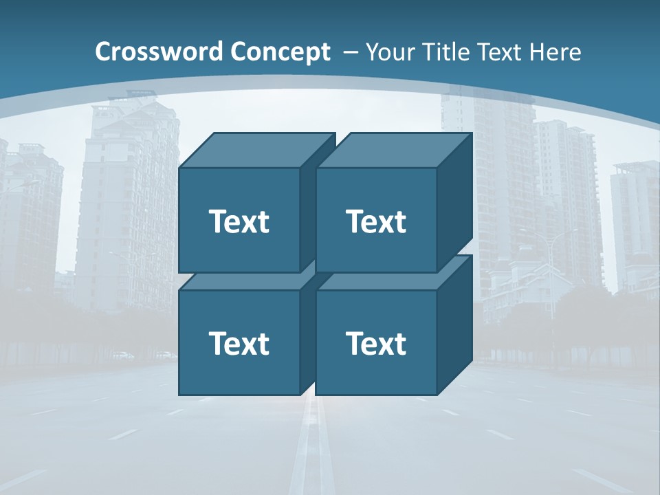 Highway Cloud Automotive PowerPoint Template