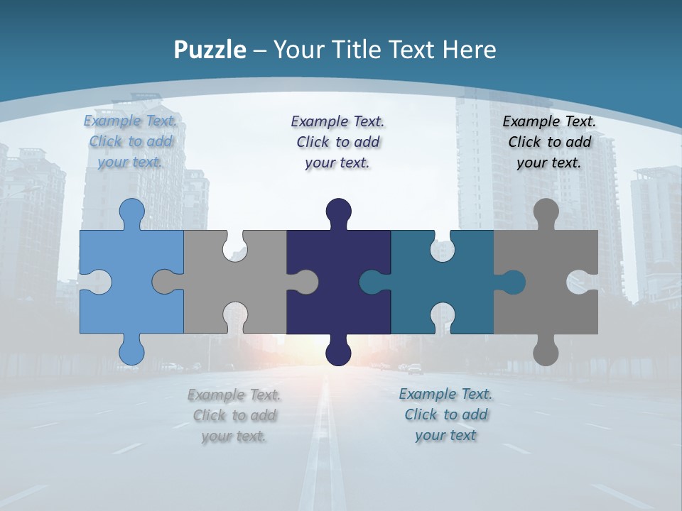 Highway Cloud Automotive PowerPoint Template