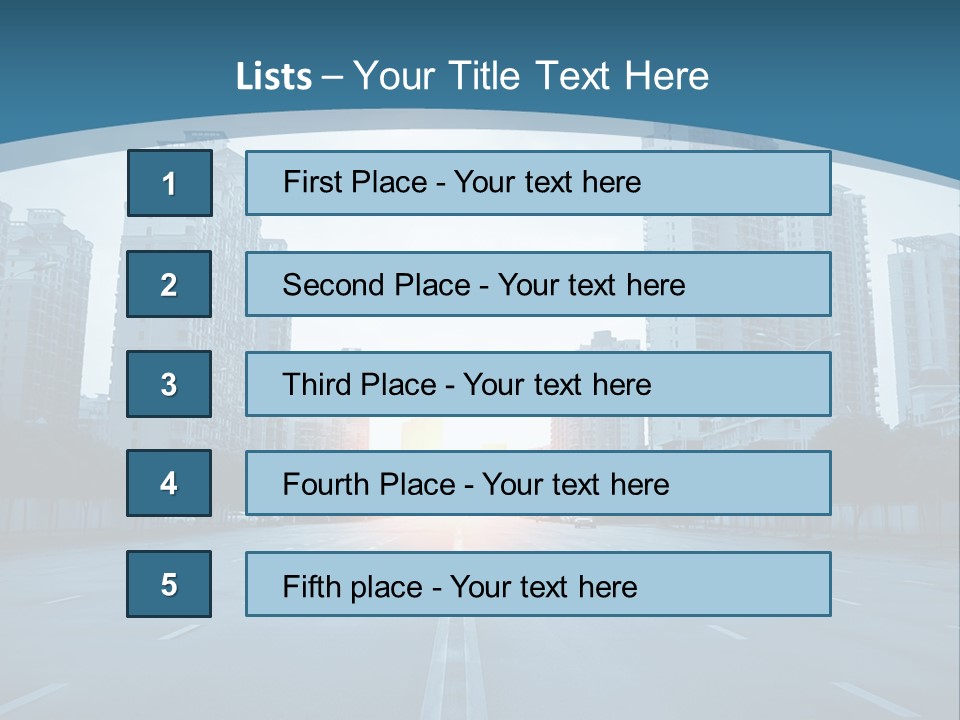 Highway Cloud Automotive PowerPoint Template