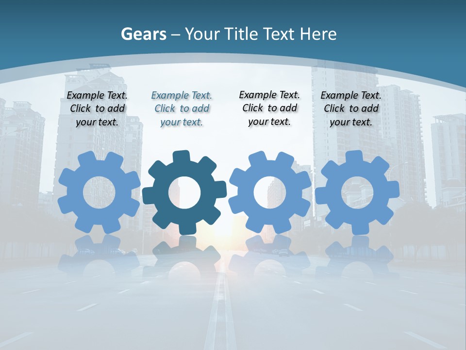 Highway Cloud Automotive PowerPoint Template