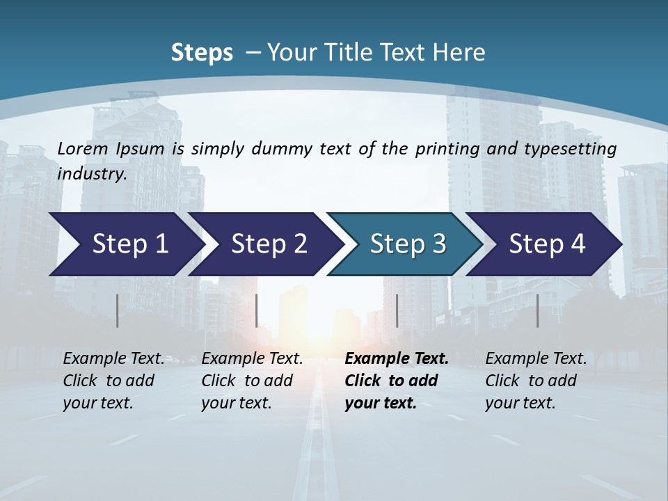 Highway Cloud Automotive PowerPoint Template