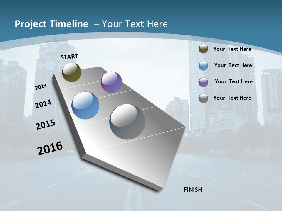 Highway Cloud Automotive PowerPoint Template