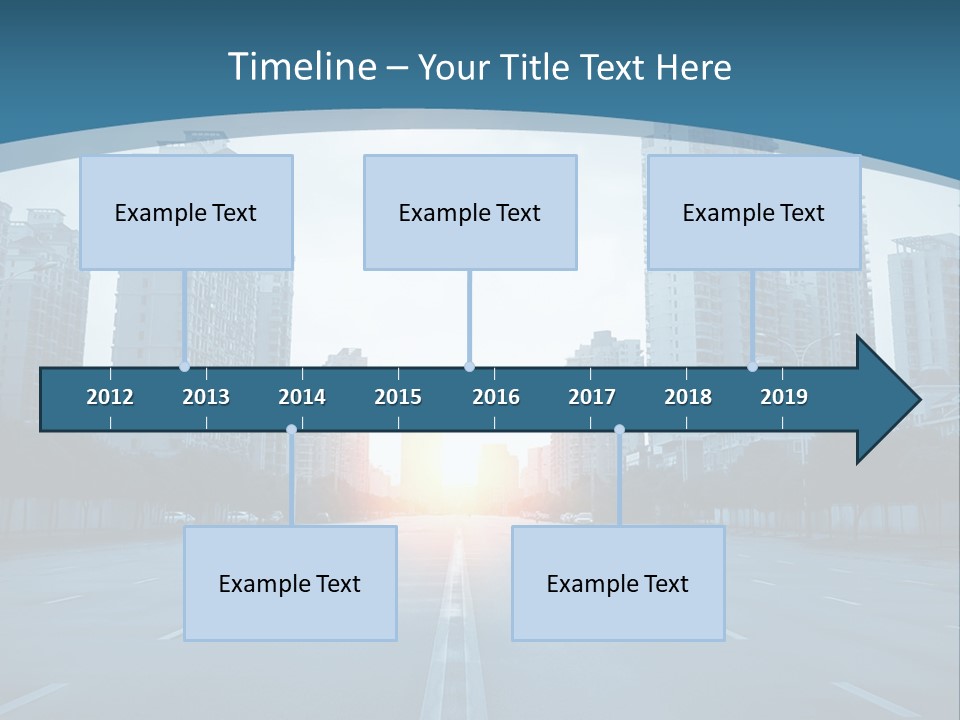 Highway Cloud Automotive PowerPoint Template