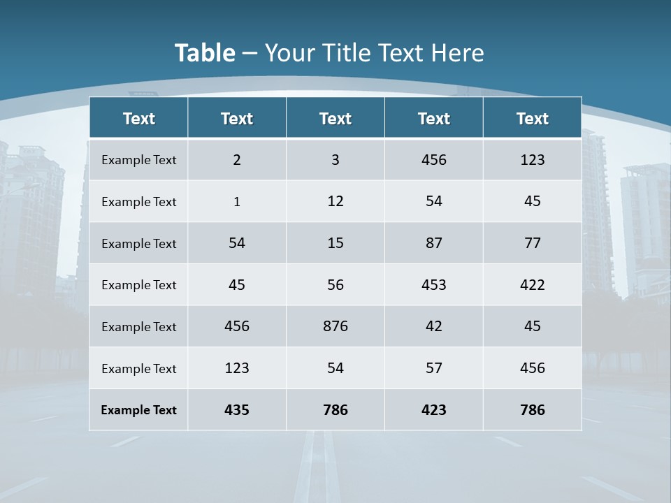 Highway Cloud Automotive PowerPoint Template