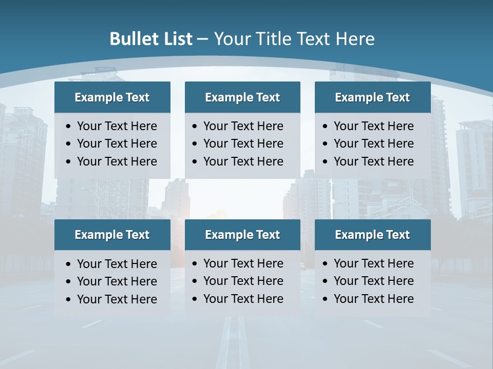 Highway Cloud Automotive PowerPoint Template