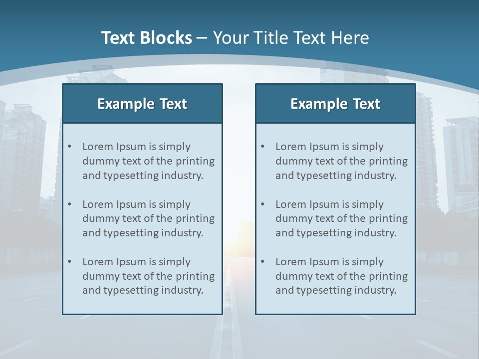 Highway Cloud Automotive PowerPoint Template