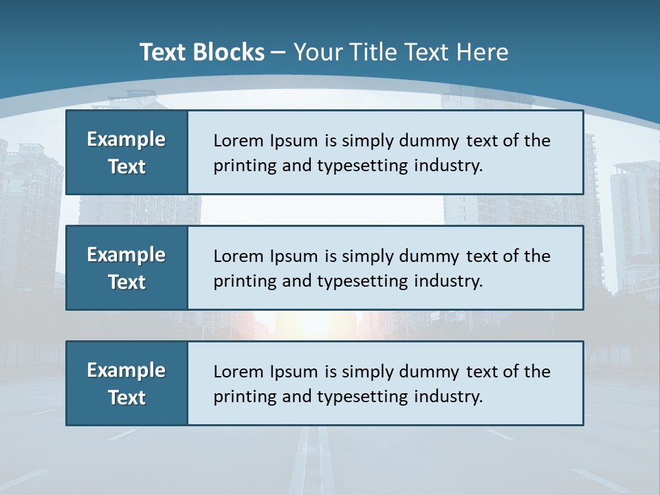 Highway Cloud Automotive PowerPoint Template