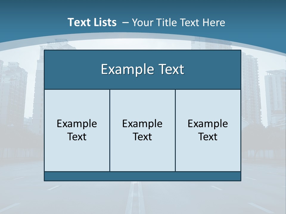 Highway Cloud Automotive PowerPoint Template