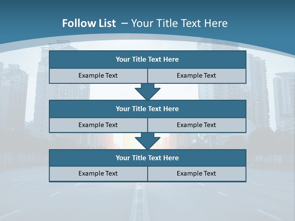 Highway Cloud Automotive PowerPoint Template