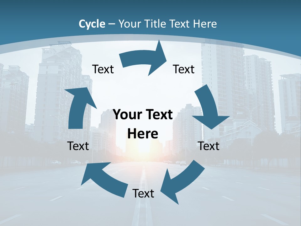 Highway Cloud Automotive PowerPoint Template