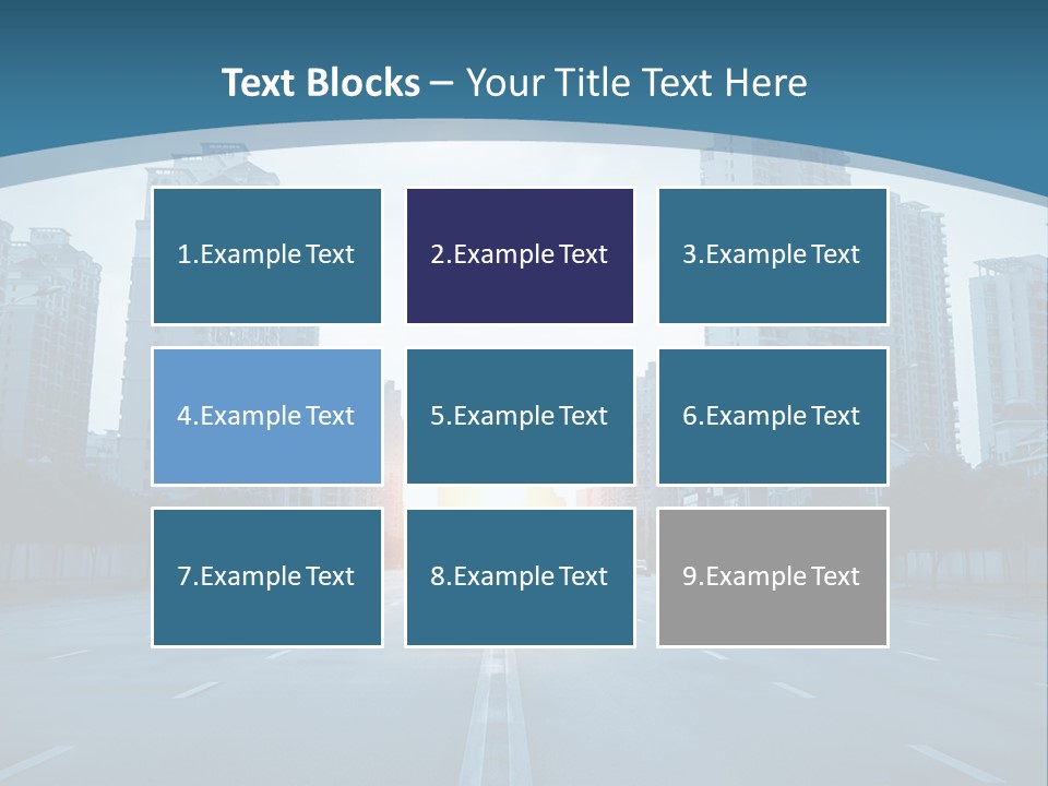 Highway Cloud Automotive PowerPoint Template