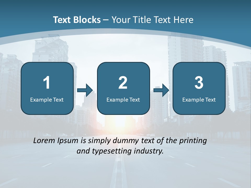 Highway Cloud Automotive PowerPoint Template